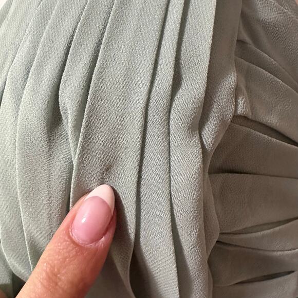 MONIQUE LHUILLIER Women's Rebecca Cerise Gown Size 4 In Green - Picture 5 of 11